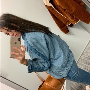 Free People oversized denim jacket
